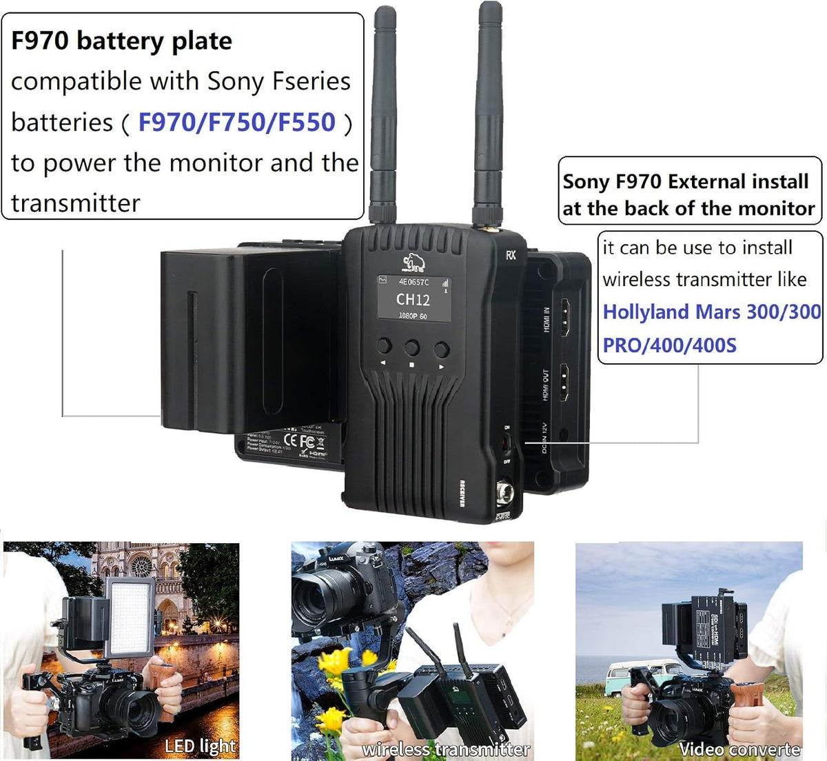 5.5 Inch Touch Screen FHD Camera Field Monitor D23566