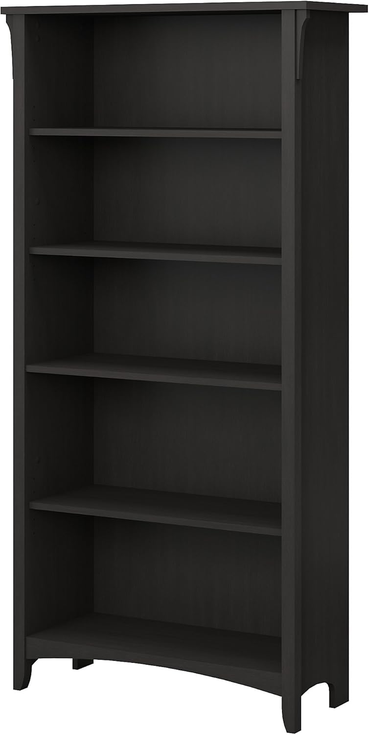 5 Shelf Bookcase in Vintage Black U469641