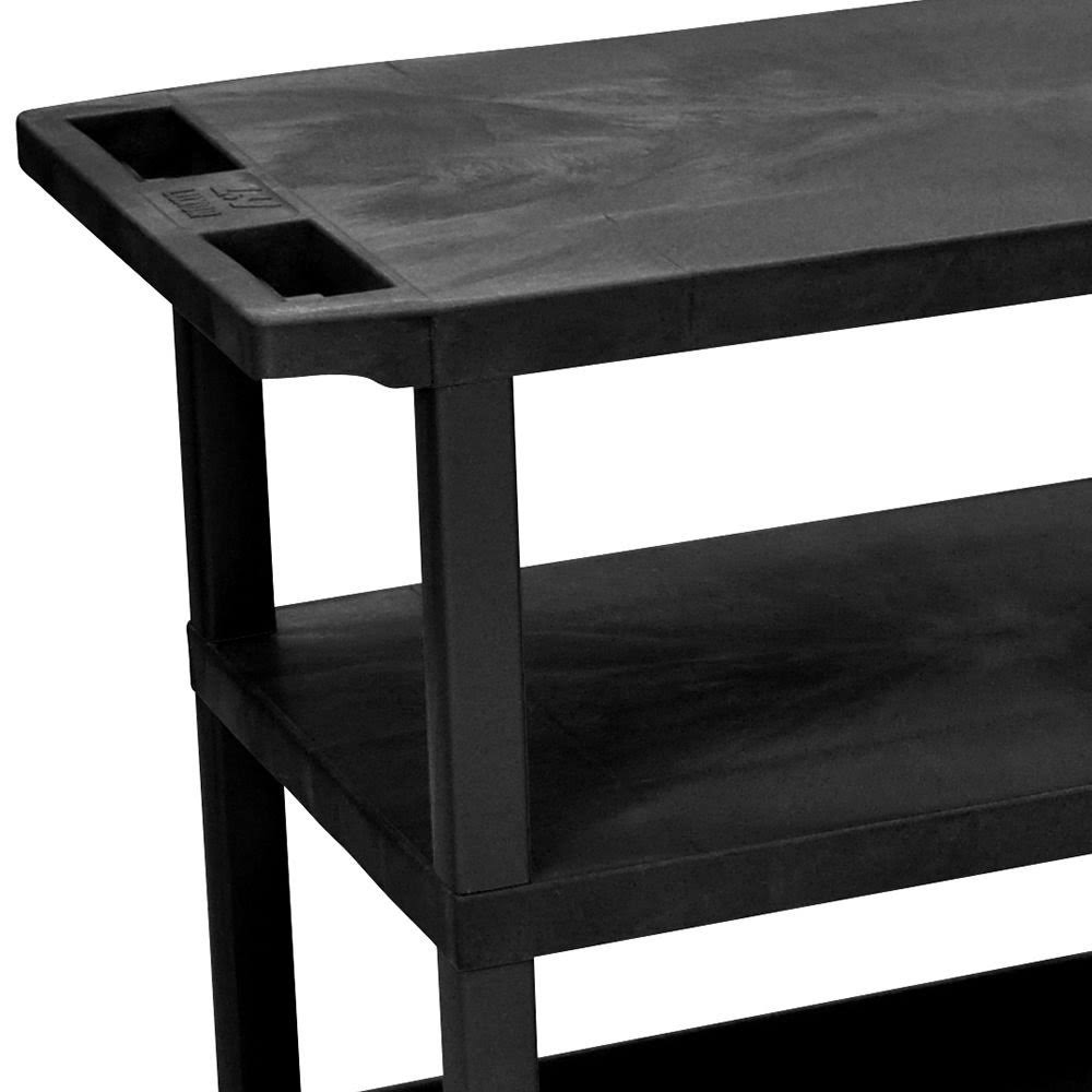 Black Cart with Shelves N40461