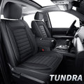Black Faux Leather Seat Covers Front Set 2 pcs U825482