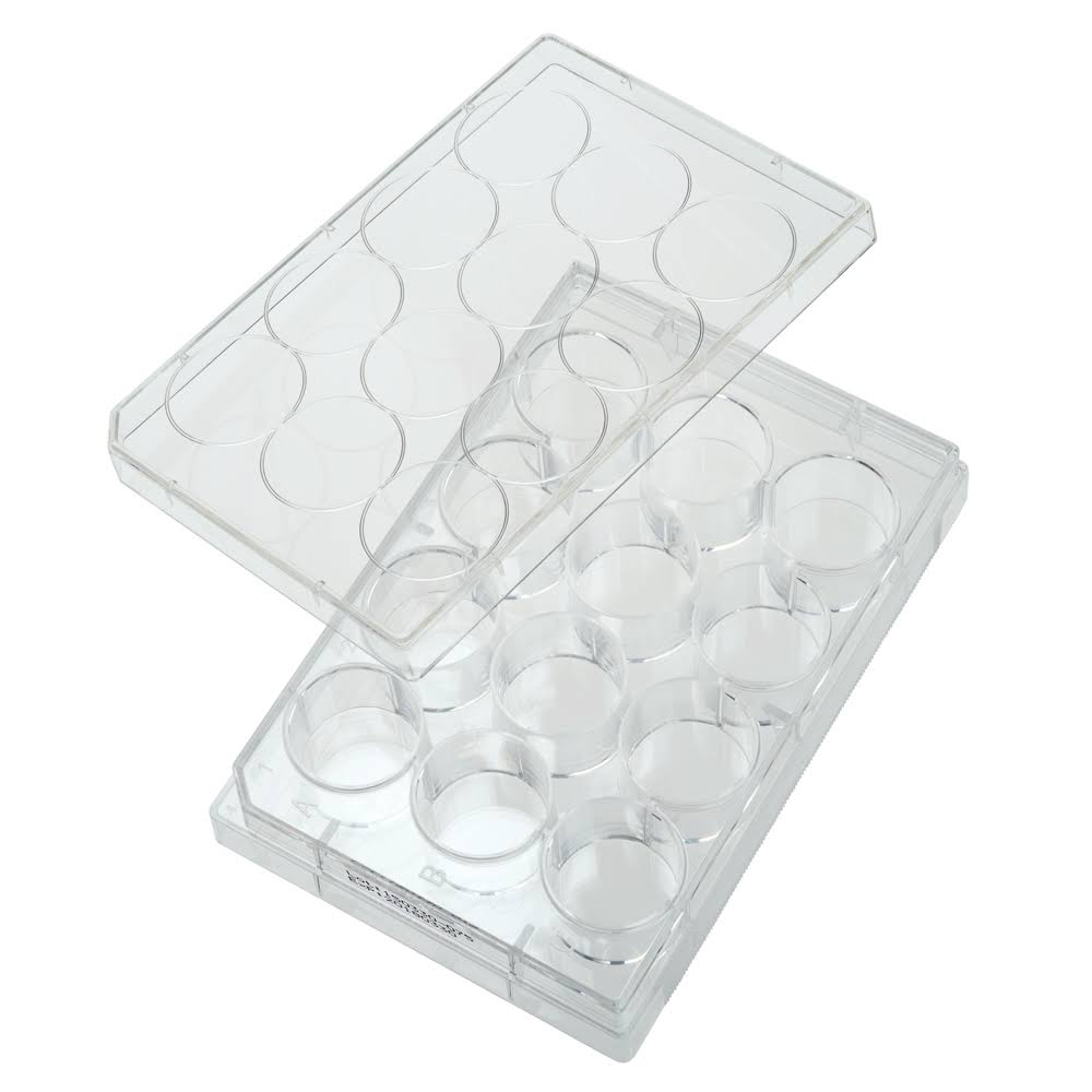 12 Well Tissue Culture Plate with Lid, Sterile H7278