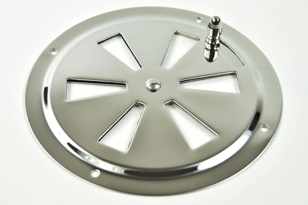Stainless Steel 6 Round Louver Vent Cover Q184907