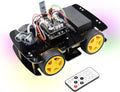 4WD Car Kit with Ultrasonic Sensor and Bluetooth Remote Control Q48148