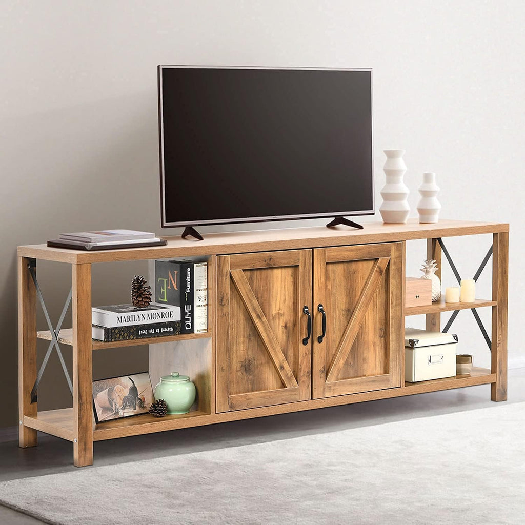 68 TV Stand with Storage Cabinets and Shelves B374878