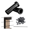 50 Pack Black Stainless Steel Protective Sleeves Cable Railing Kit K696519
