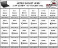 Stainless Metric Socket Head Cap Screws Assortment L7400