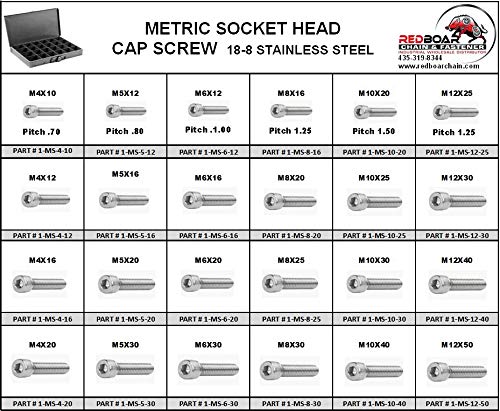 Stainless Metric Socket Head Cap Screws Assortment L7400