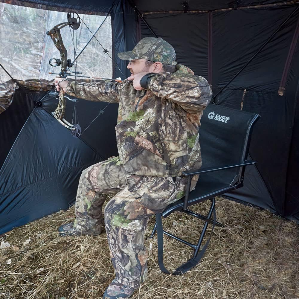 Portable Folding Swivel Hunting Chair 500-lb. Capacity Y107252