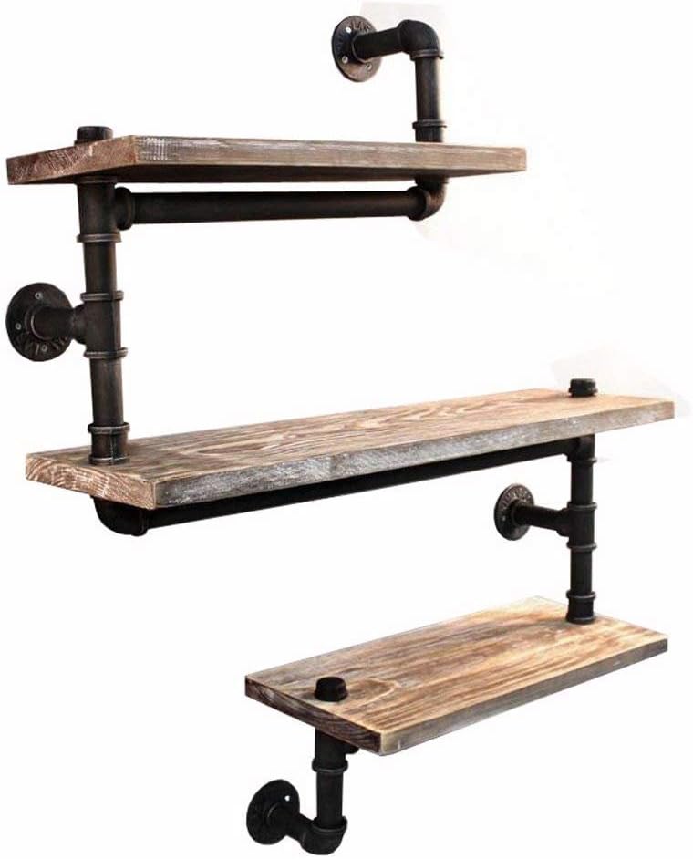 Reclaimed Wood Industrial Pipe Bookshelf I14791