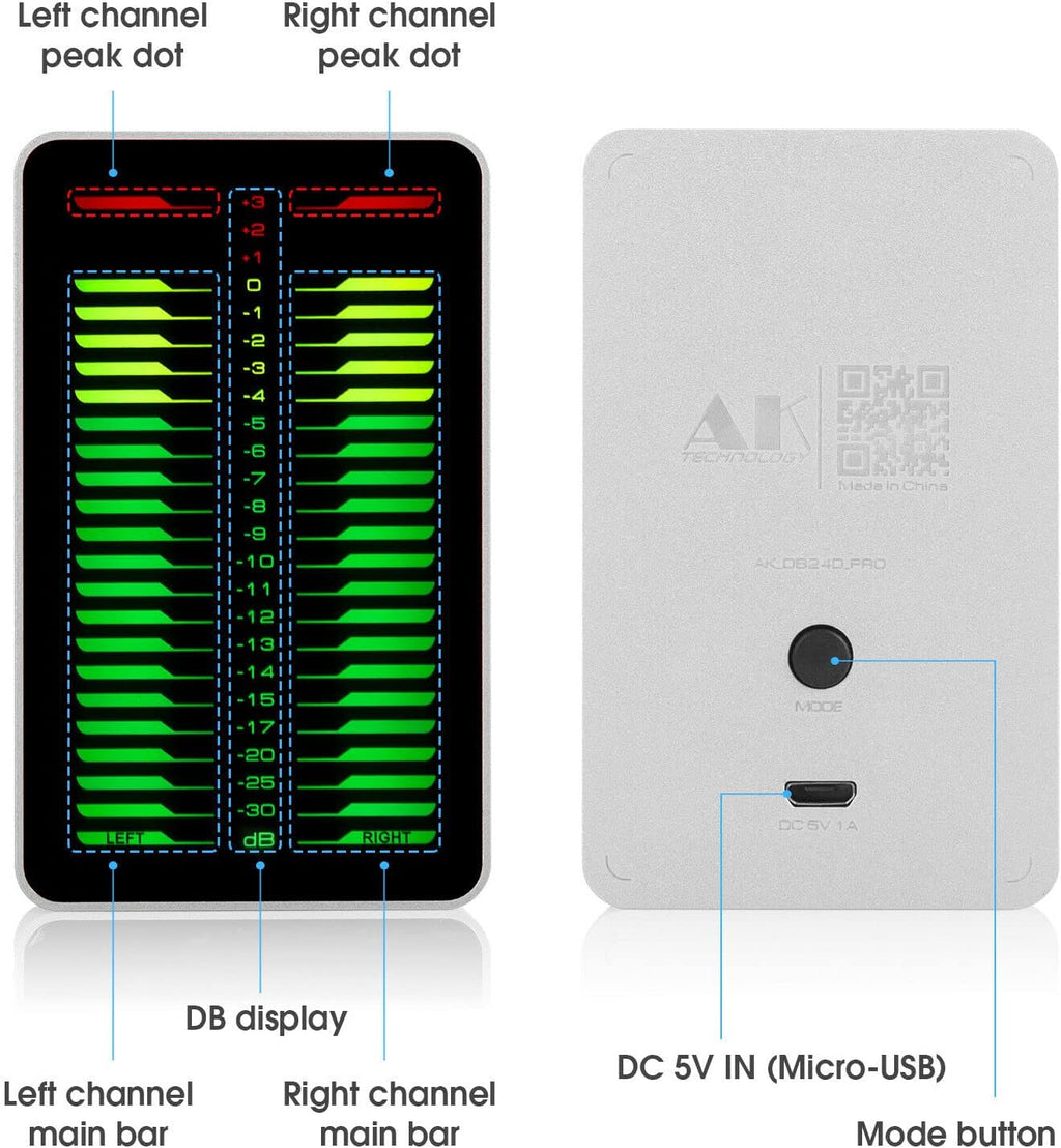 LED Sound Level Meter Audio Display T3498