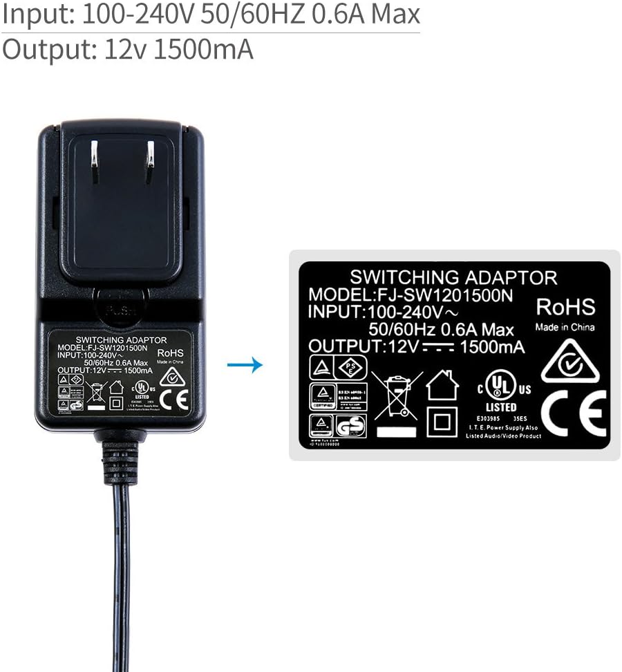 12V/1.5A Power Adapter P7556