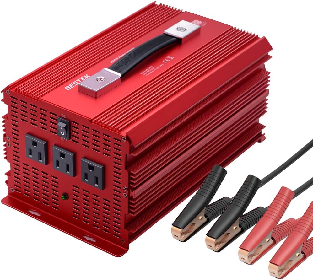 2000W Power Inverter 3 AC Outlets DC 12V to 110V AC Car Power Converter Y2130