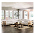 Beige Fabric Upholstered Sectional F764