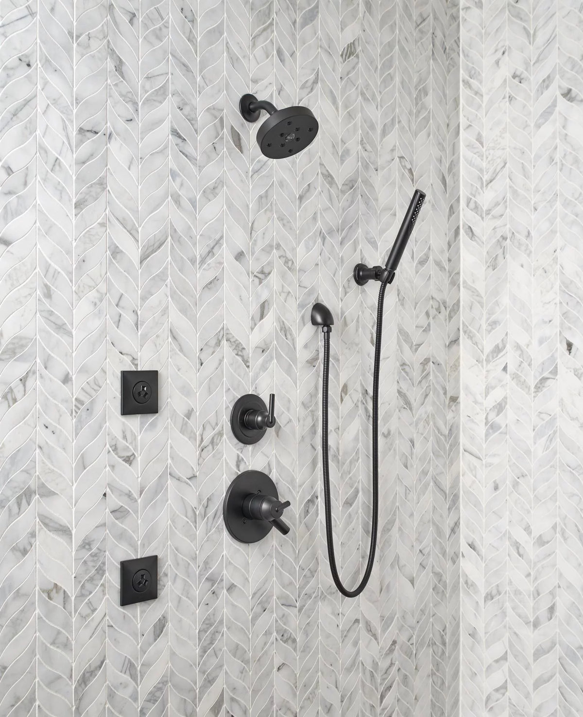Matte Black Shower Trim H6644