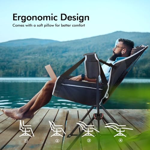 Hammock Camping Chair with Storage Bag 265lbs Weight Capacity N17320