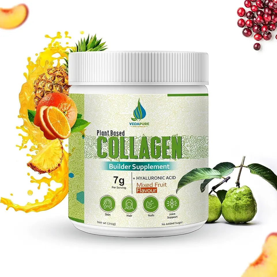 Plant Based Collagen Powder Builder Supplement Mixed Fruit 210gm H86902