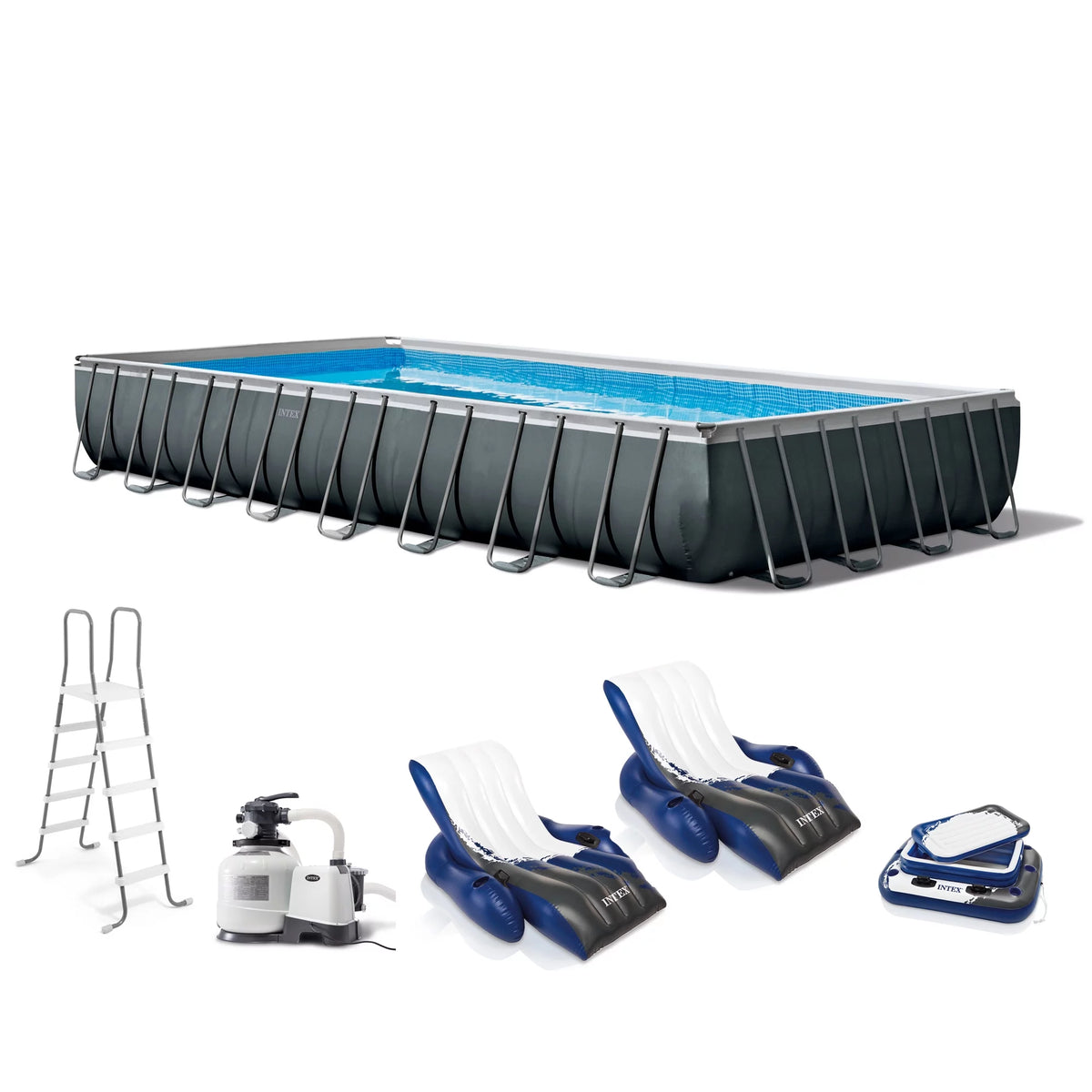 32ft x 16ft x 52in Rectangular Pool C6356