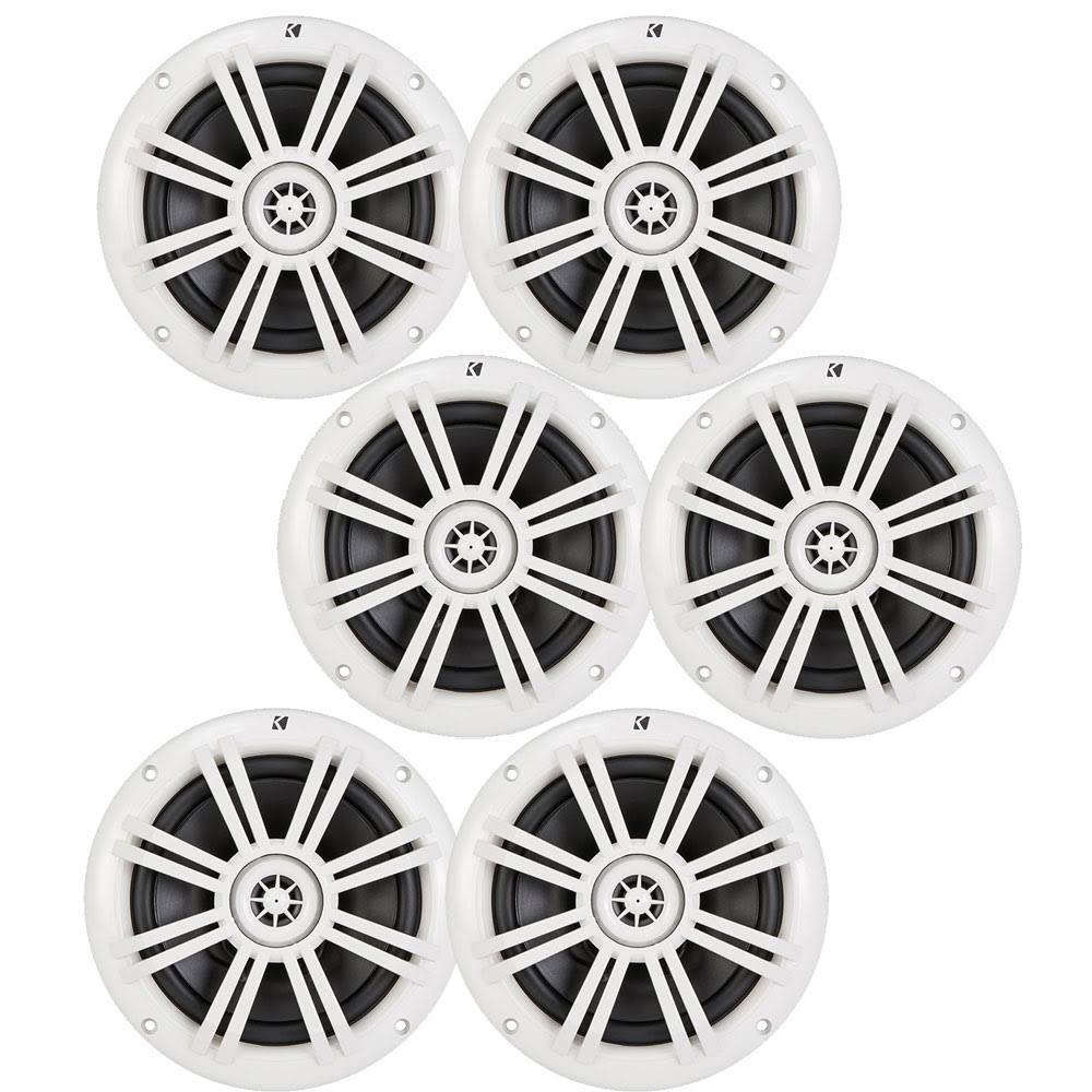 White 6.5" 4 Ohm Coaxial Marine Speaker E988215