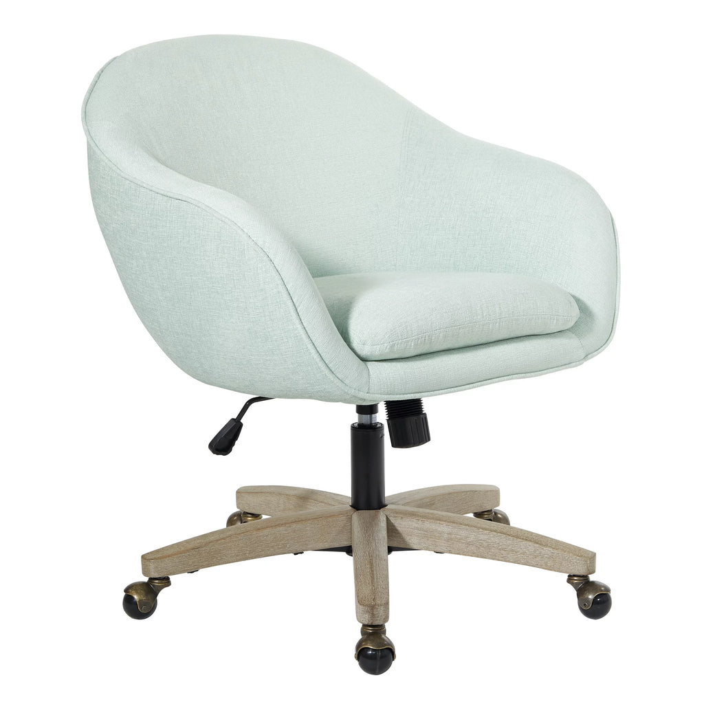 Dove Grey Plush Office Chair P549