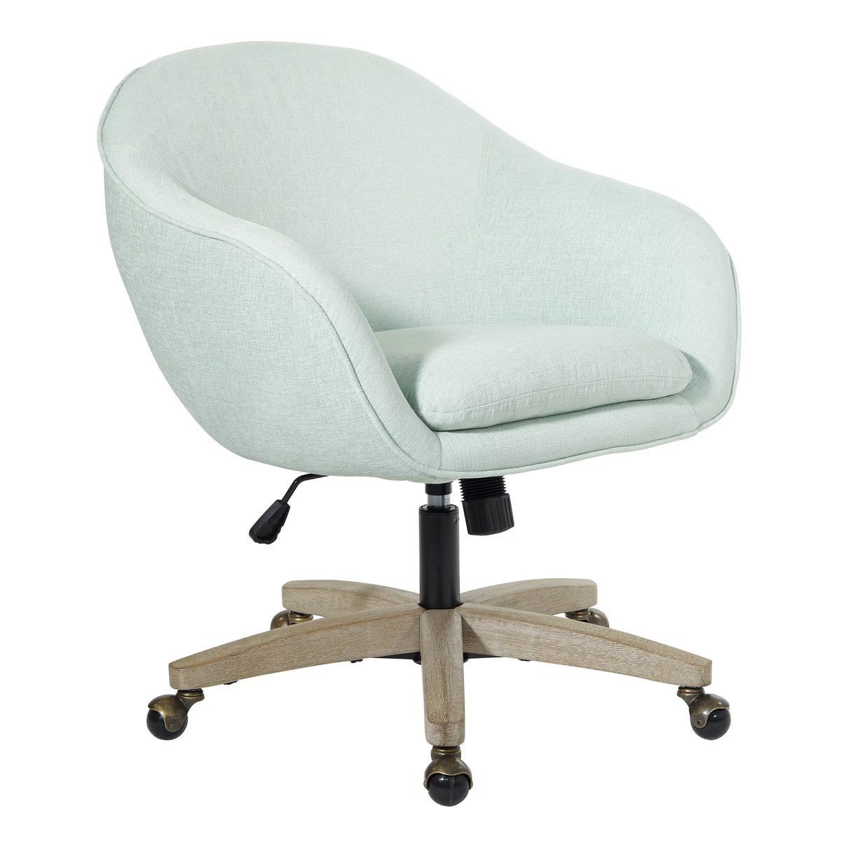 Dove Grey Plush Office Chair P549