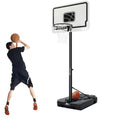 Portable Adjustable Height Basketball Hoop with Backboard S7647