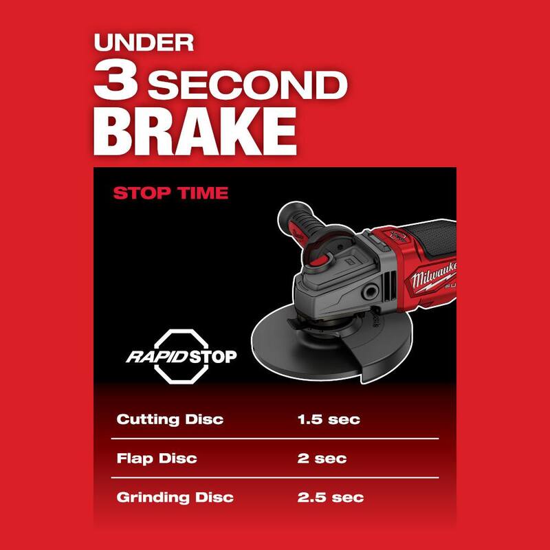 18V Brushless Cordless 4-1/2 in./6 in. Grinder and Hammer Drill L795305