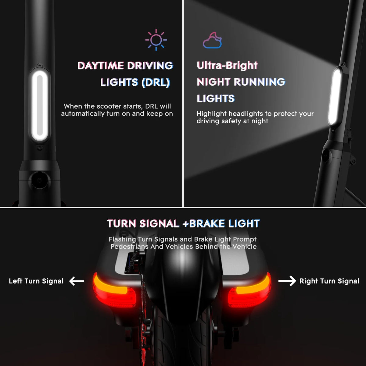 500W Foldable Electric Scooter with 10 Fat Tires W784510