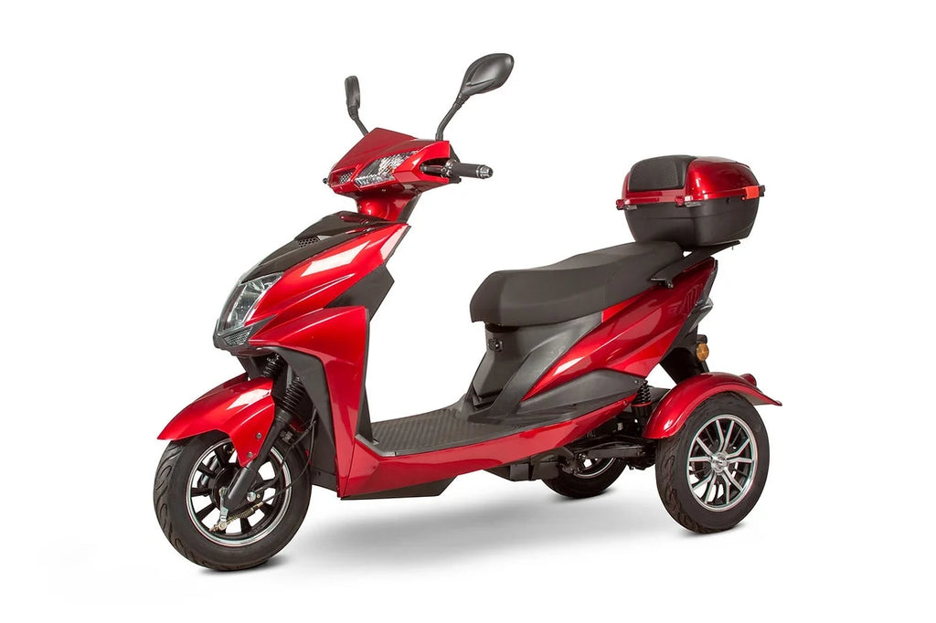 Red Three-Wheel Mobility Scooter V464