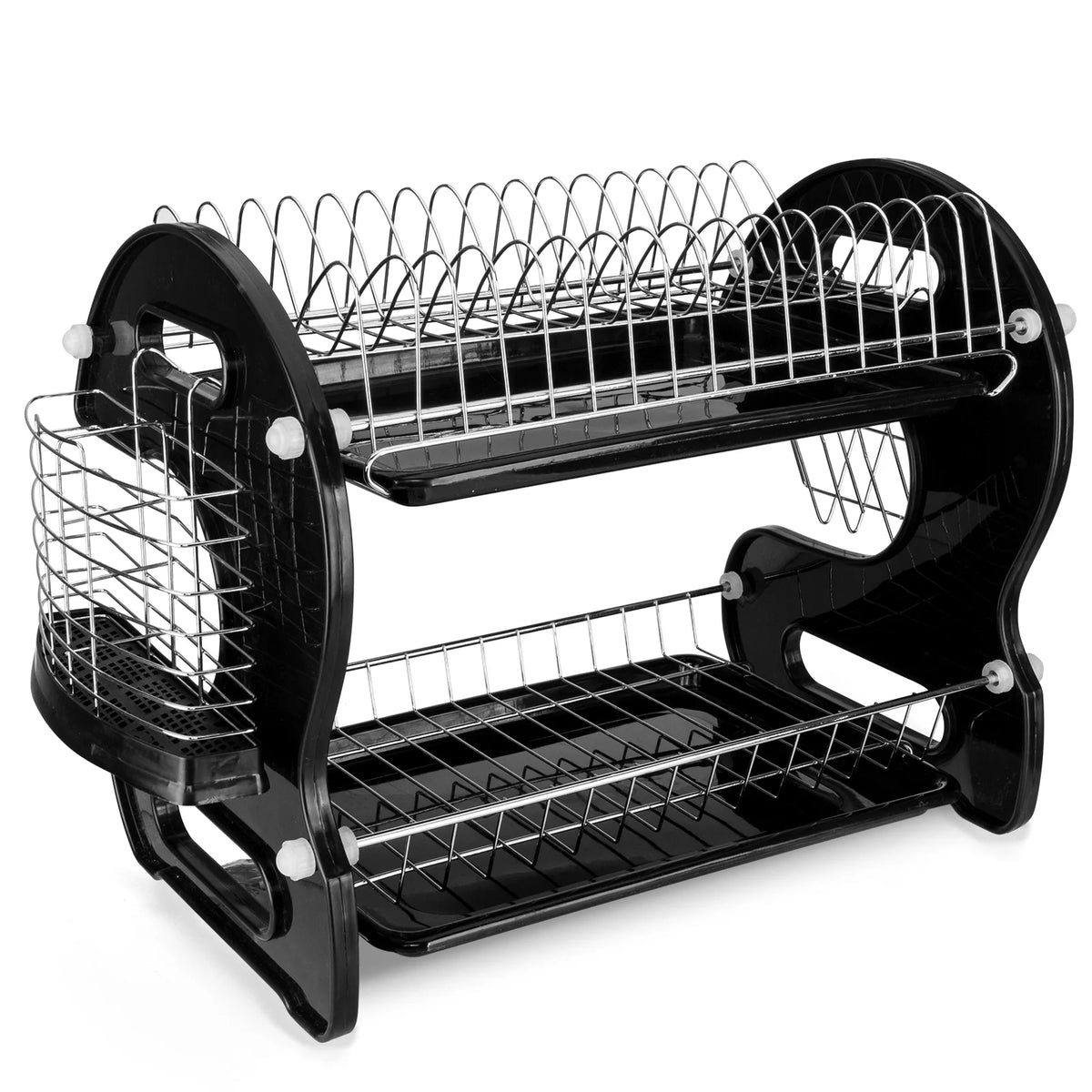 2-Tier Black Dish Drainer W919638