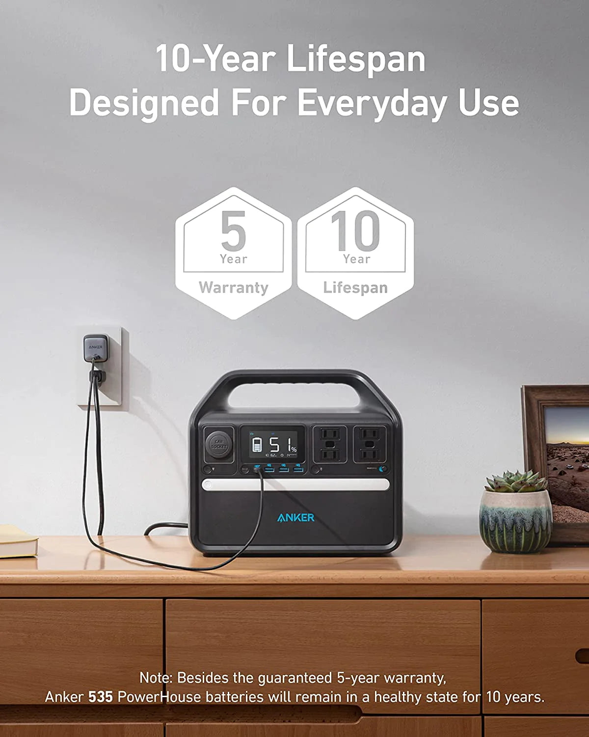 512Wh 160,000mAh LiFePO4 Solar Generator H5681