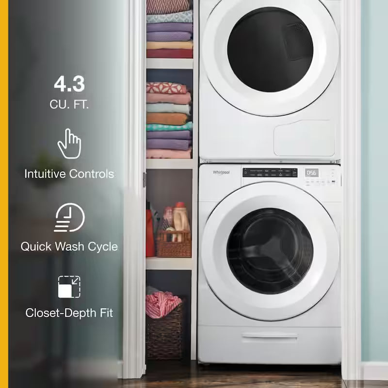 White Stackable Front Load Washing Machine K83195