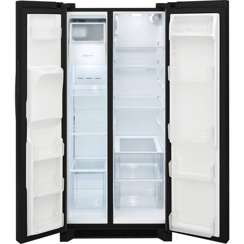 22.3 cu. ft. Side by Side Refrigerator in Black W8350