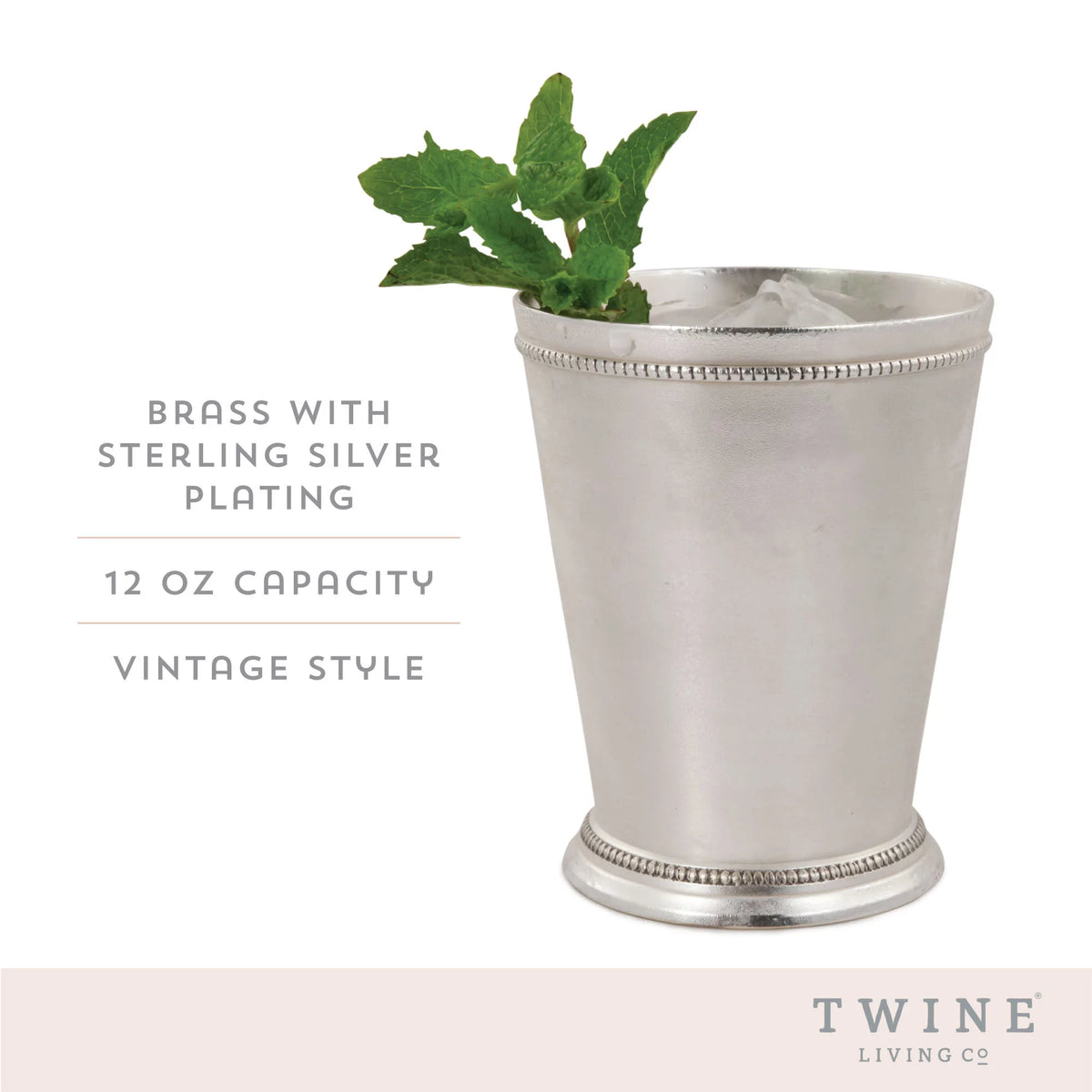 Mint Julep Cup, Set of 1, 12oz, Silver D818444