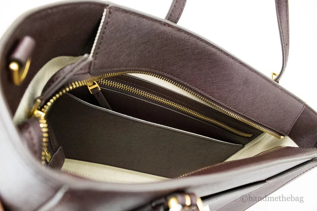 Small Saffiano Leather Tote Handbag Y8238