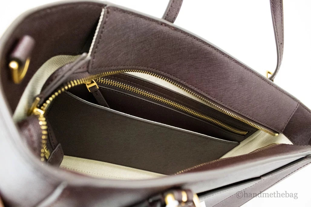 Small Saffiano Leather Tote Handbag Y8238