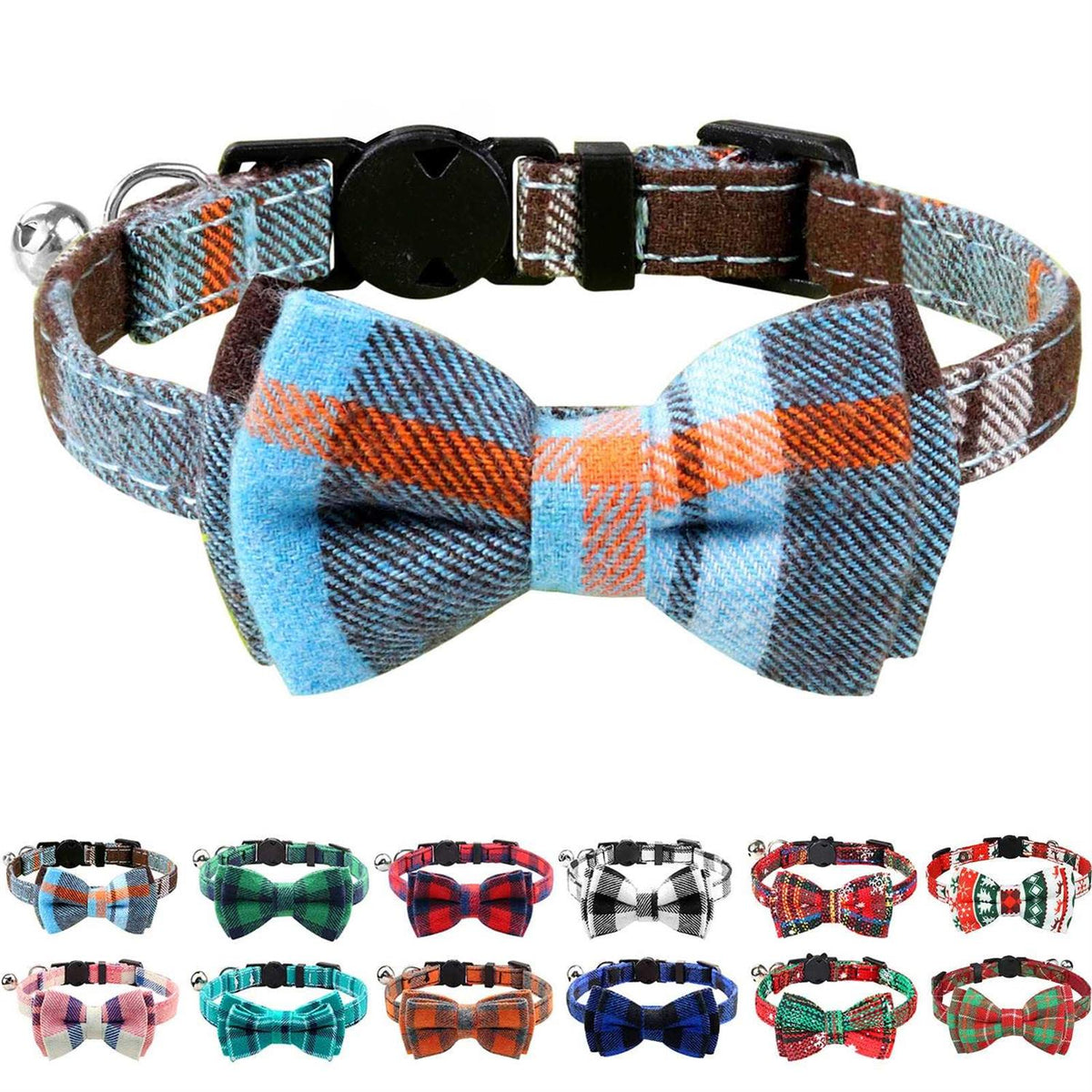Breakaway Cat Collar with Bow Tie and Bell A1980