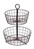 Metal 2-Tier Wire Fruit Basket F168