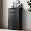 Black 5 Drawer Dresser F87755