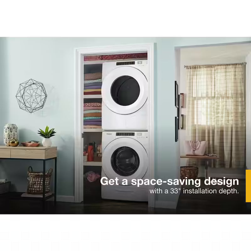 White Stackable Front Load Washing Machine K83195