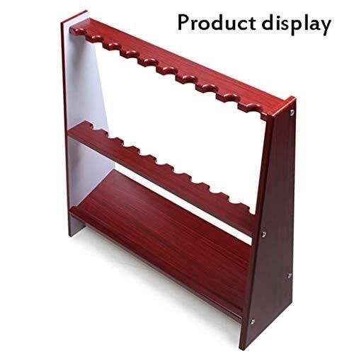 White Floor-Standing Wooden Billiard Cue Rack for 10 Cues I897