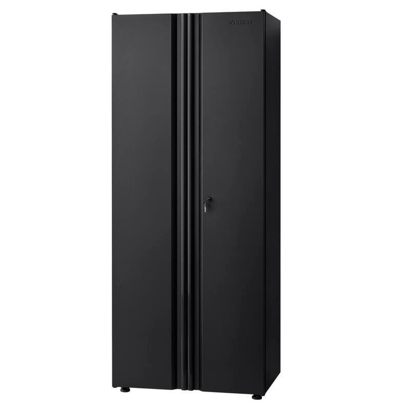 7 Piece Welded Steel Garage Storage System Black N919292