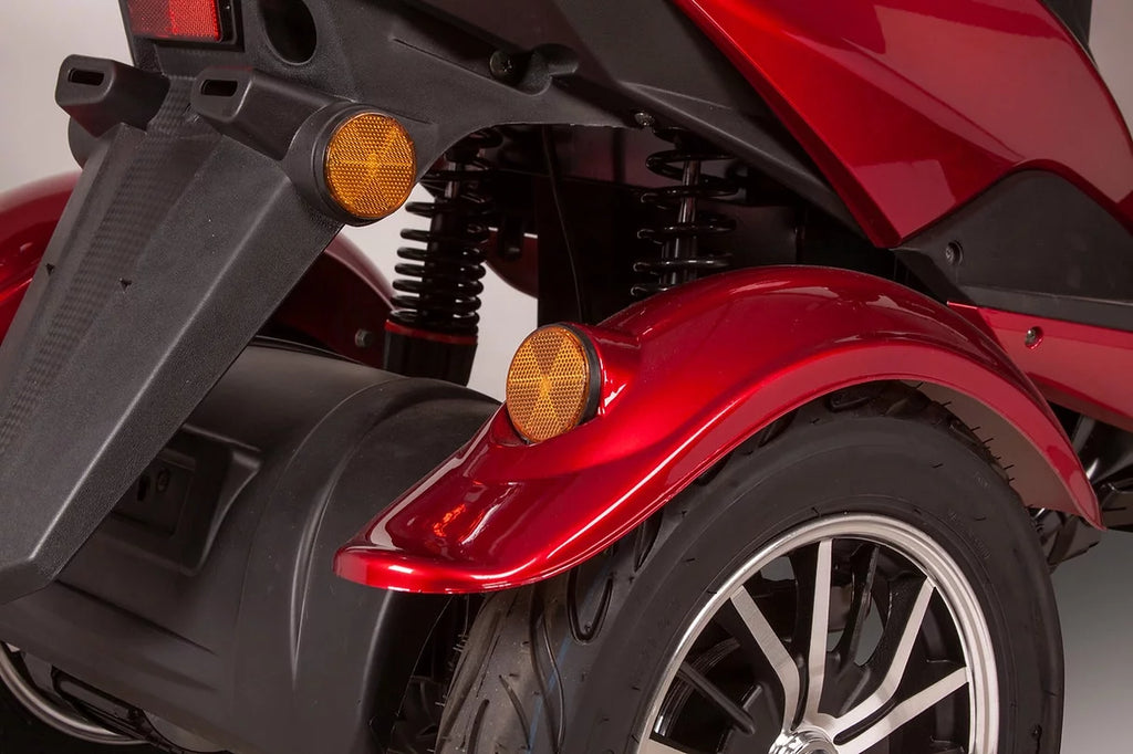 Red Three-Wheel Mobility Scooter V464