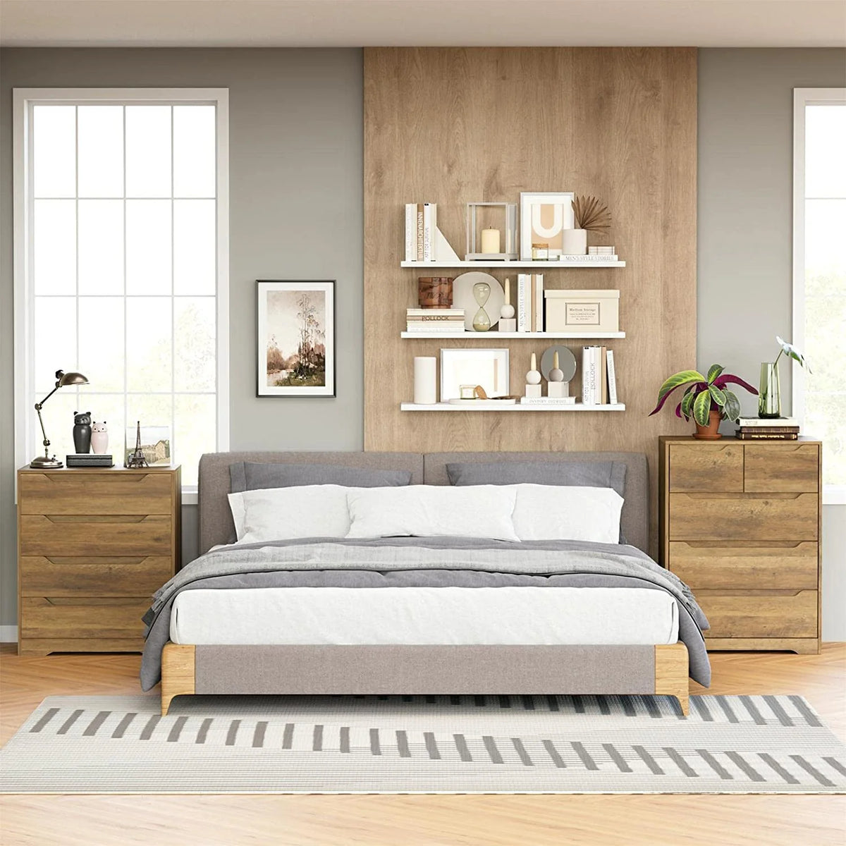 5 Drawer Wood Dresser F689