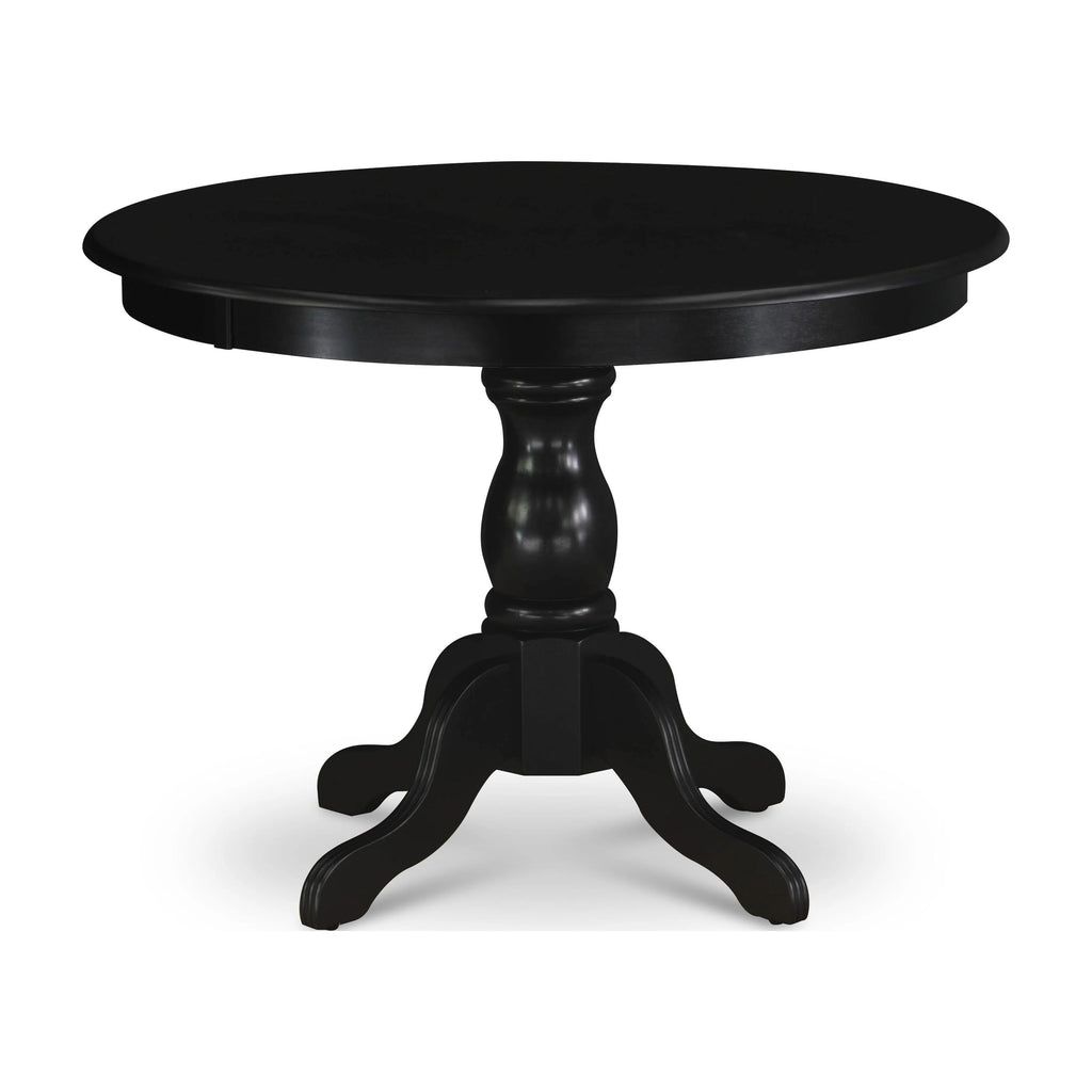 Black Wood Pedestal Dining Table A877222