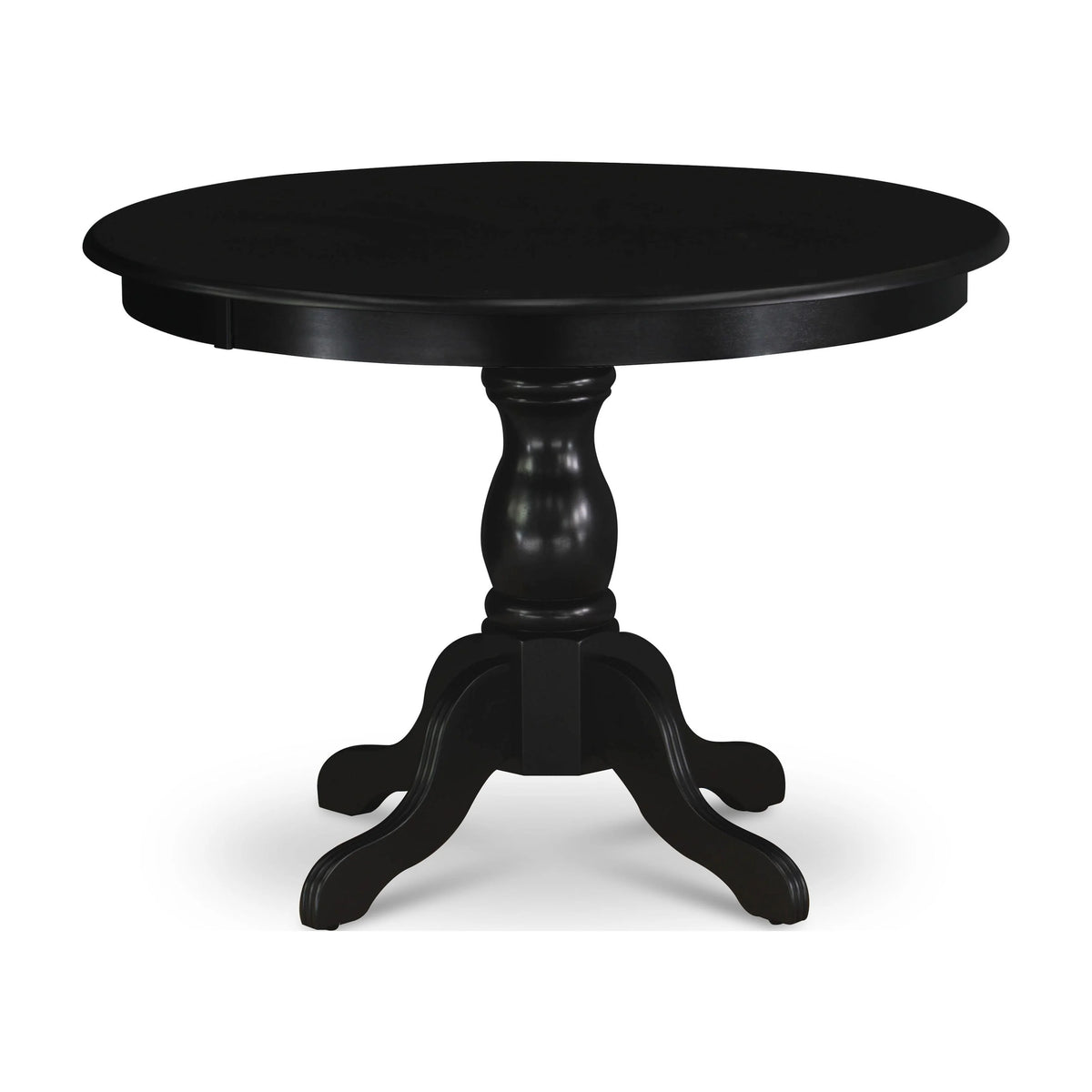 Black Wood Pedestal Dining Table A877222