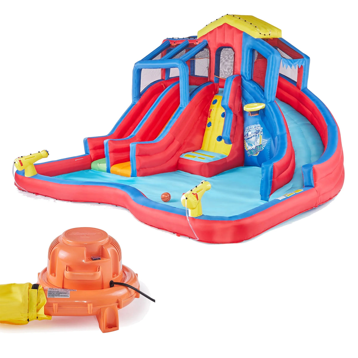 Inflatable Play Water Park with Slides and Water Cannons X255655