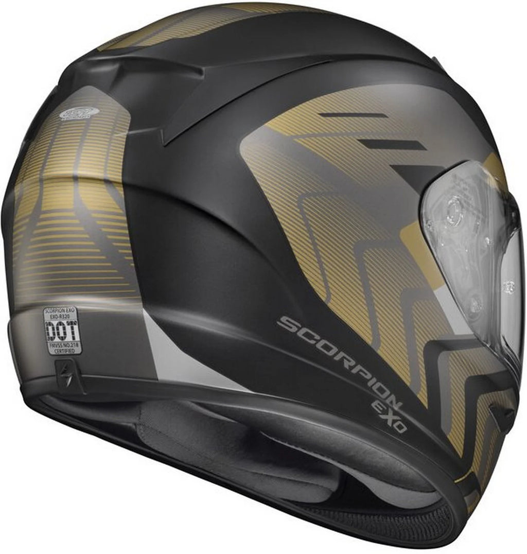 Black Gold XL Motorcycle Helmet S27601