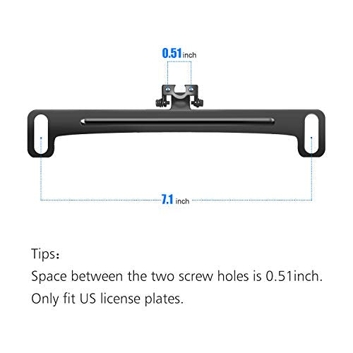 Car Rear View Camera License Plate Bracket Stainless Steel Mount K574