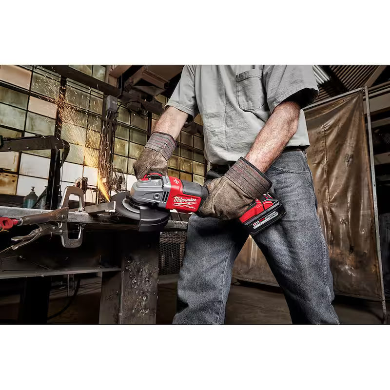 18V Brushless Cordless 4-1/2 in./6 in. Grinder and Hammer Drill L795305