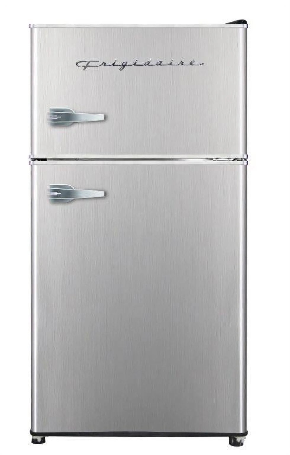 2 Door Compact Refrigerator with Chrome Trim T538